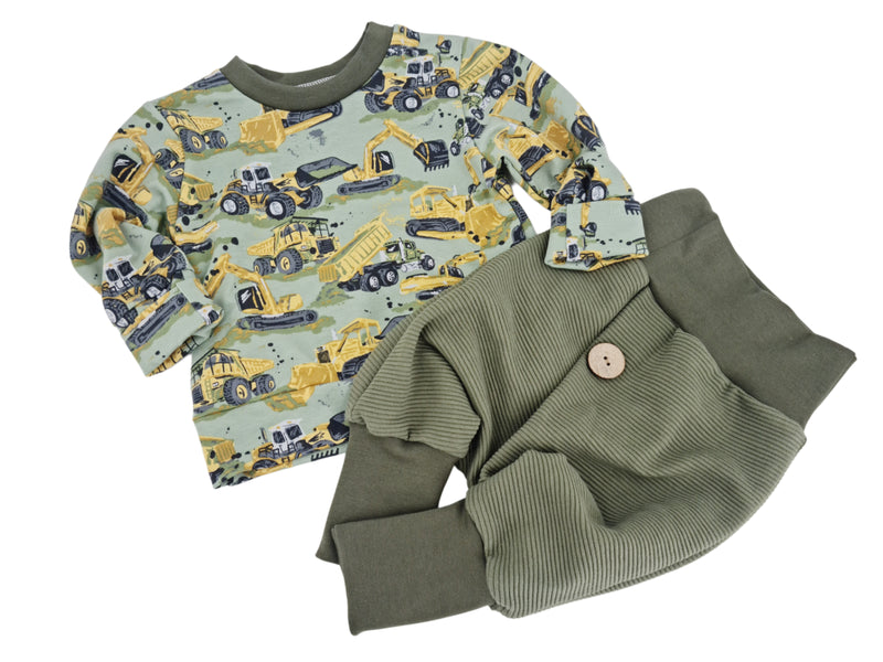 Atelier MiaMia Fantastici calzoncini o baby set con bottone fino alla taglia. 140 Corda Terracotta