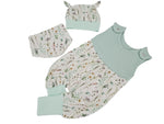 Atelier MiaMia tutina corta e lunga disponibile anche come baby set ghianda