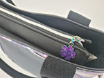 Handtasche einzeln oder im Set mit Geldbörse und Kosmetiktasche Grinsekatze von Atelier MiaMia
