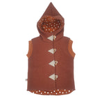 Walk - Kaputzenweste Baby Kind Größe 56-140 Jacke Limitiert !! Walk -Weste terracotta von Atelier MiaMia