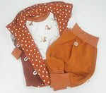 Walk - Kaputzenweste Baby Kind Größe 56-140 Jacke Limitiert !! Walk -Weste terracotta von Atelier MiaMia