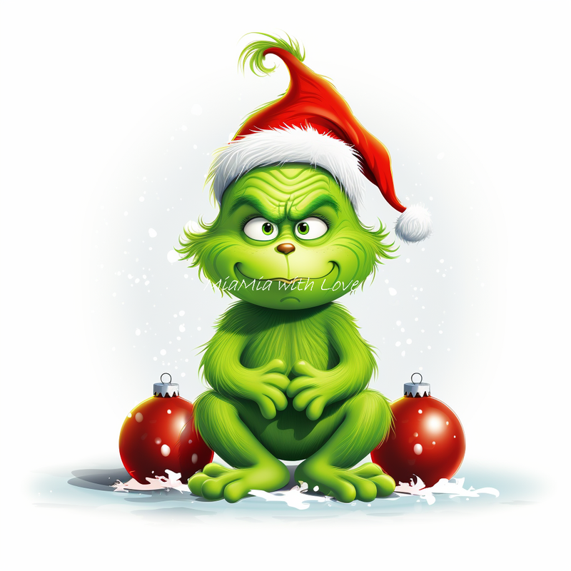 Grinch 3 Stoff Panel, Stoffdruck, Kissenbezug, wasserdichter Canvas, Geschenkideen von Atelier MiaMia