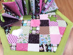 Atelier MiaMia Kuschel - adventure blanket playpen 6 corner green dots stars owls 10