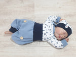 Body kurz und lang ärmlig auch als Baby Set Anker 10 von Atelier MiaMia