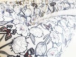 Atelier MiaMia cuscino per allattamento o cuscino per traversina laterale cuscino di posizionamento motivo floreale farfalla bianco e nero 104
