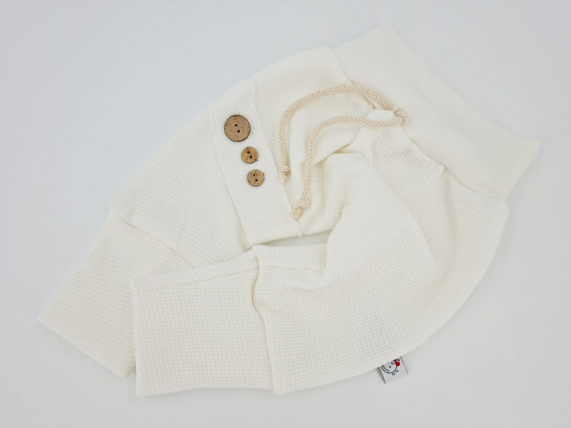 Atelier MiaMia Cool bloomers or baby set waffle jersey cream 105