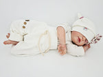 Coole Pumphose oder Babyset Waffeljersey Creme 105 von Atelier MiaMia