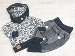 Atelier MiaMia Cool mutandine o baby set fantasia a quadri grigio 107