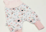 Sommerstrampler kurz auch als Baby Set Blumen Rotkehlchen 109 von Atelier MiaMia