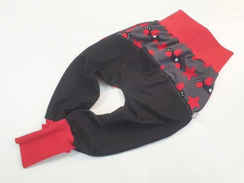 Atelier MiaMia-Rocky Pumphose gr. 46-110 anche come set con cappello e sciarpa stelle macchine rosse 11
