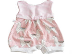 Sommerstrampler kurz auch als Baby Set Rosa Lama 112 von Atelier MiaMia