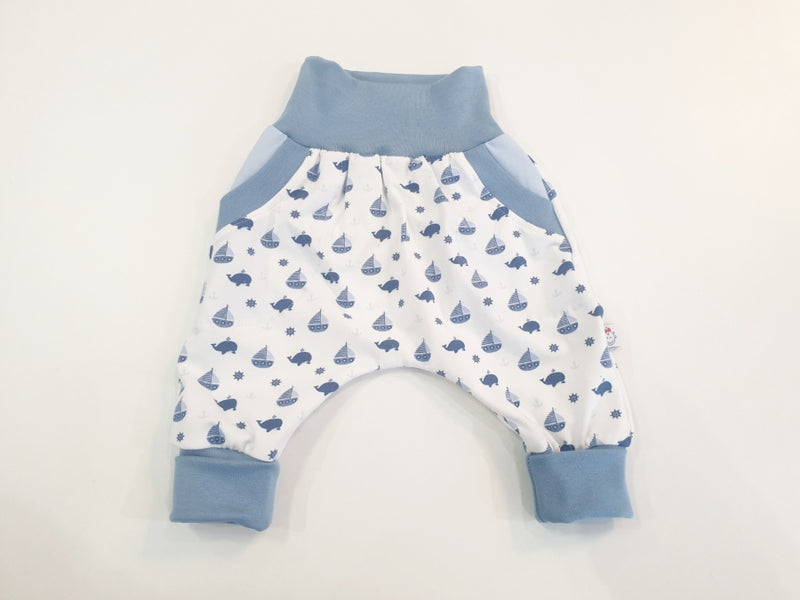 Coole Pumphose oder Babyset kurz und lang Kleine Boote 12 von Atelier MiaMia