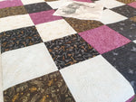 Atelier MiaMia coperta coccolosa come foto coperta marrone scuro farfalle rosa con immagini 13