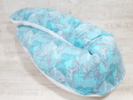 Atelier MiaMia Nursing Pillow or Side Sleeper Pillow Positioning Pillow Butterflies Light Blue 141