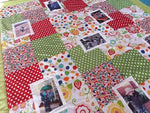 Kuscheldecke als Fotodecke Bunt mit Blumen und Sternmuster mit Bildern 15 von Atelier MiaMia