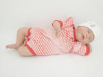Body kurz und lang ärmlig auch als Baby Set Blumen Rot Farbverlauf 15 von Atelier MiaMia