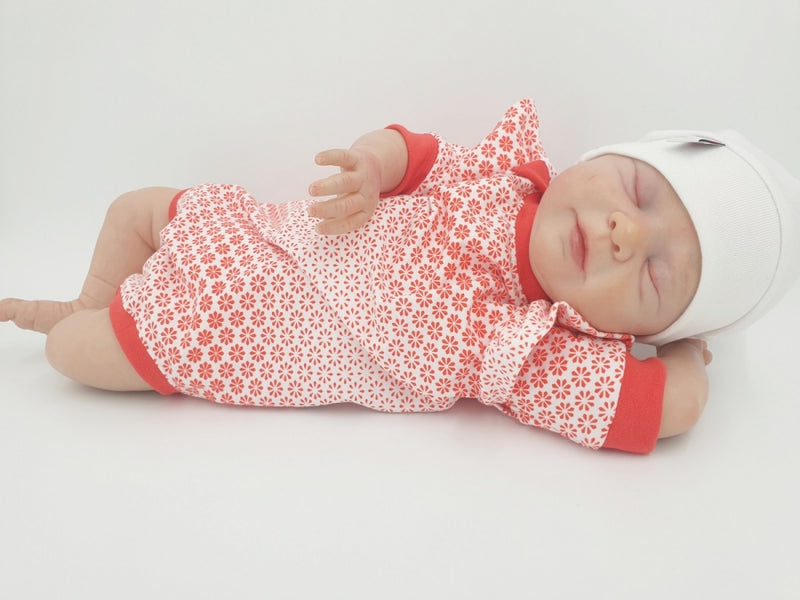 Body kurz und lang ärmlig auch als Baby Set Blumen Rot Farbverlauf 15 von Atelier MiaMia