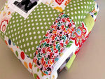 Atelier MiaMia cuddly blanket as a photo blanket colorful dots and patterns green with pictures 15