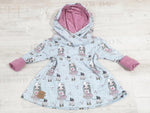 Atelier MiaMia - Abito con cappuccio Baby Child Taglia 56-140 Designer Limited Doll 16 Grigio chiaro