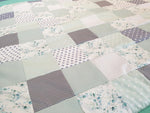 Atelier MiaMia blanket patchwork dots stars eucalyptus G with embroidery 16