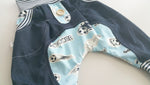 Atelier MiaMia - Popo Bloomers Gr. 46-110 also as a set with cap and scarf football blue 17