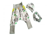Atelier MiaMia Cool bloomers or baby set short and long elephant origami 17