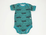 Atelier MiaMia Body with short and long sleeves, also available as a Baby Set Blue Biker 17