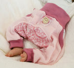 Atelier MiaMia - Popo Bloomers gr. 46-110 anche come set con cappello e sciarpa ornamenti di rose antiche 19