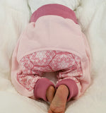 Atelier MiaMia - Popo Bloomers gr. 46-110 anche come set con cappello e sciarpa ornamenti di rose antiche 19