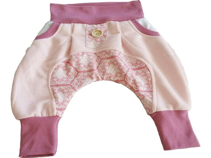 Atelier MiaMia - Popo Bloomers Gr. 46-110 also as a set with hat and scarf old rose ornaments 19