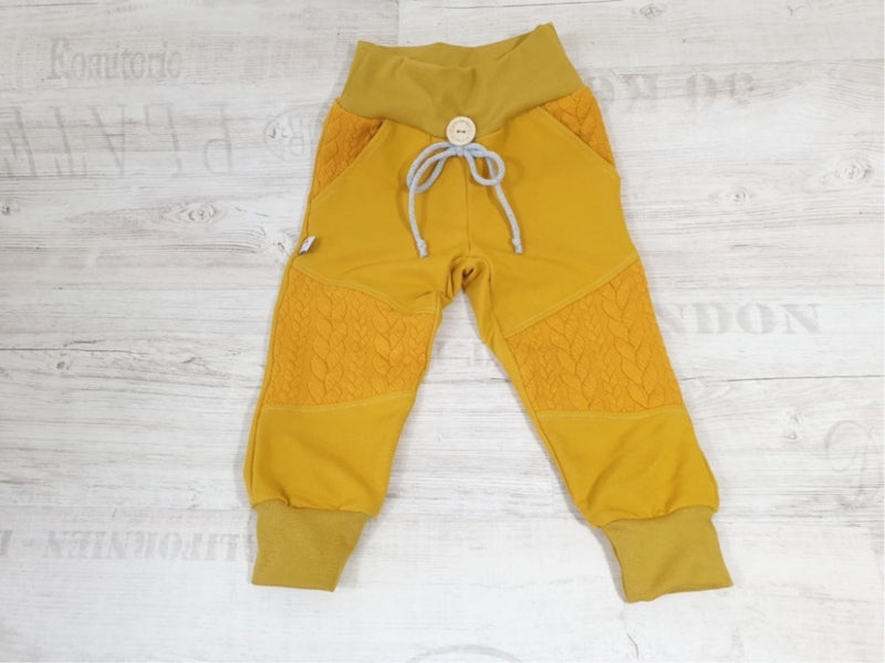 Atelier MiaMia Routs Bloomers Gr. 46-110 also as a set with hat and scarf mustard knit 01