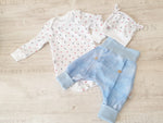 Atelier MiaMia Body a maniche corte e lunghe, disponibile anche come baby set Anchor Stars No. 2