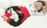 Atelier MiaMia - Popo Bloomers Gr. 50-110 also as a set with hat and scarf Bulldog Red 2