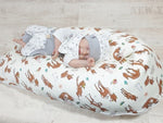 Atelier MiaMia nursing pillow or side sleeper pillow rabbit deer 203