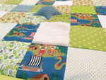 Atelier MiaMia adventure blanket CVI blanket new elements maritime Vikings yellow blue dots, ED203 