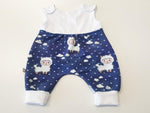 Atelier MiaMia romper short and long also as baby set sheep blue 206