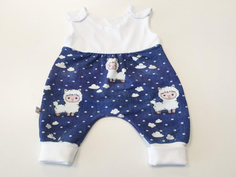 Atelier MiaMia pagliaccetto corto e lungo anche come baby set pecora blu 206