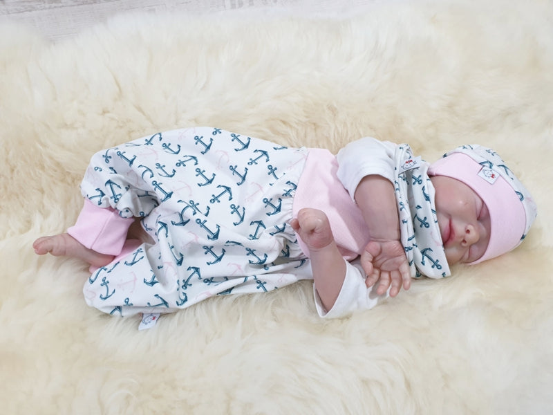 Strampler kurz und lang auch als Baby Set Anker 208 von Atelier MiaMia