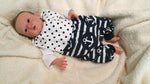 Atelier MiaMia onesie short and long also as a baby set Big Anchors 21
