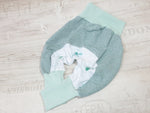 Atelier MiaMia - Popo Bloomers gr. 46-110 anche come set con cappello e sciarpa Eucalyptus Mint 21