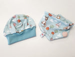 Atelier MiaMia Beanie Set hat and scarf kangaroo rabbit No. 221