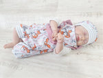 Atelier MiaMia onesie short and long also as baby set fox foxes 225