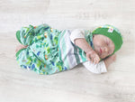 Atelier MiaMia onesie short and long also as a baby frog king green 228