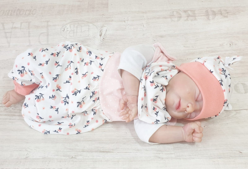 Atelier MiaMia onesie short and long also available as baby set Blümchen 230