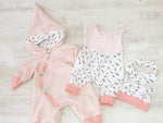 Strampler kurz und lang auch als Baby Set Blümchen 230 von Atelier MiaMia