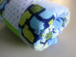 Atelier MiaMia blanket patchwork dots stars pattern hippo with embroidery 24