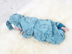 Overall Baby Kind von 50 bis 110 Designer Wellnessoverall Elefanten blau Alpenfleece 26 von Atelier MiaMia