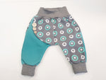 Atelier MiaMia Rocky Pumphose Gr. 46-110 also as a set with hat and scarf stars blue light gray mint 28