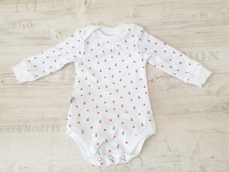 Body kurz und lang ärmlig auch als Baby Set Anker Sterne Nr. 2 von Atelier MiaMia