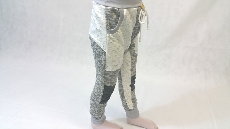 Atelier MiaMia-Jogger - Pantaloni della tuta a quadri gr. 50-140 Grigio Erica 3